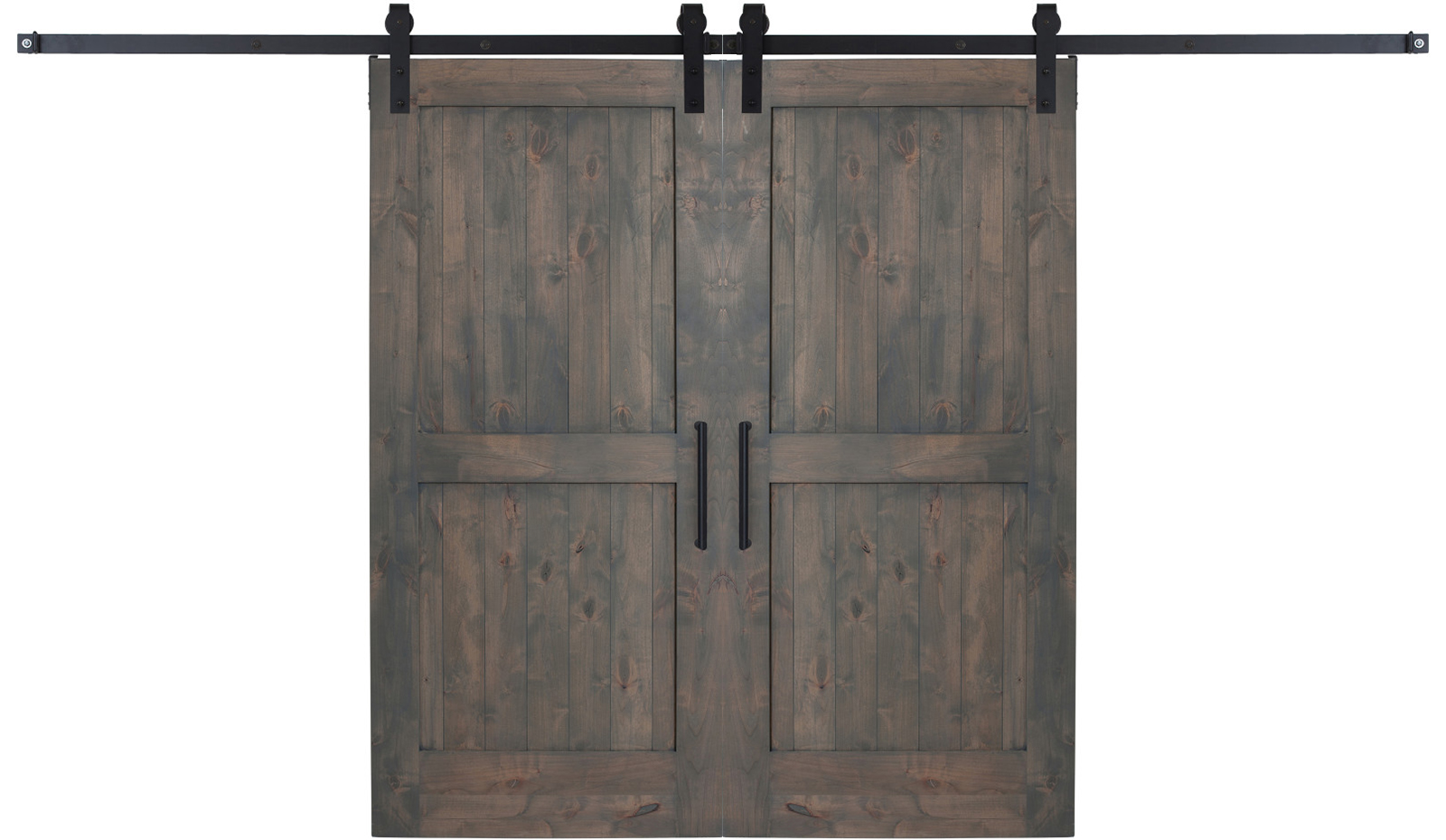 Two Panel Double Barn Door Rustica